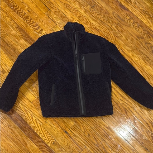 Vince Men's dark blue  Fleece Jacket xs thick teddy coat zip up high quality - Picture 1 of 5